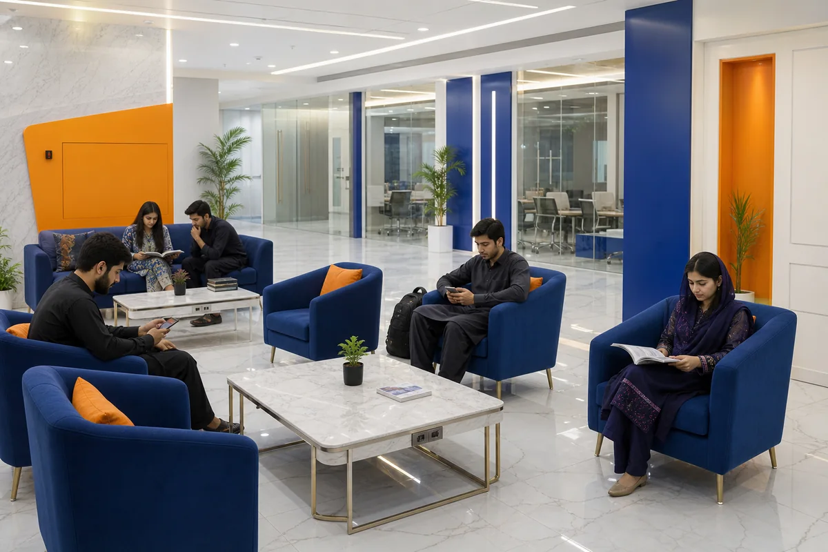 Student Waiting Area facility at Shahab Digital College